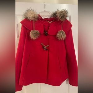 Worn one time juicy couture, red coat